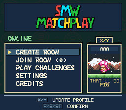 Toadette in the online Clubhouse with no flag and That’ll Do Pig, using Volcano, Wavee Grass and Light Snow.